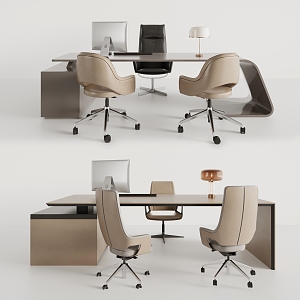 Modern Office Desk and Chair Manager Office Desk and Chair 3d model