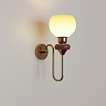 French retro wall lamp 3d model