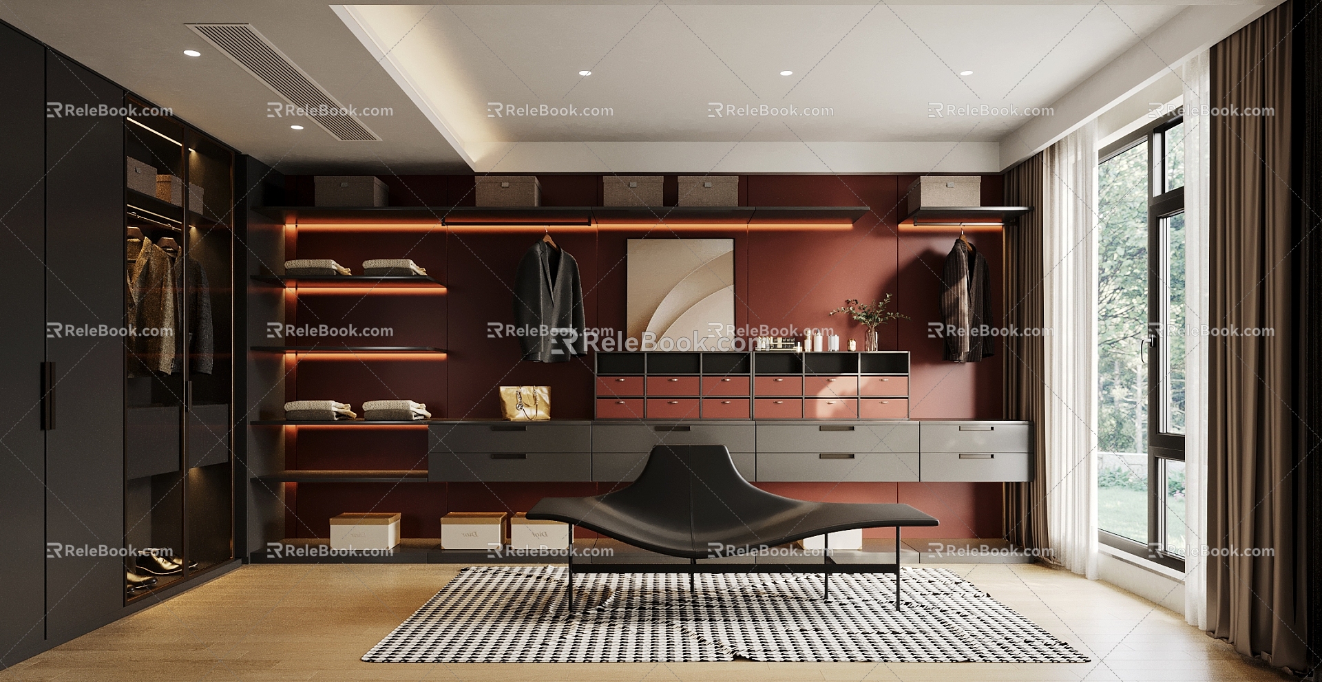 Modern Cloakroom 3d model