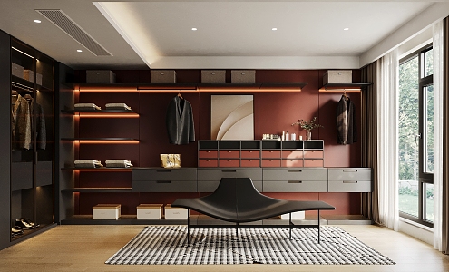 Modern Cloakroom 3d model