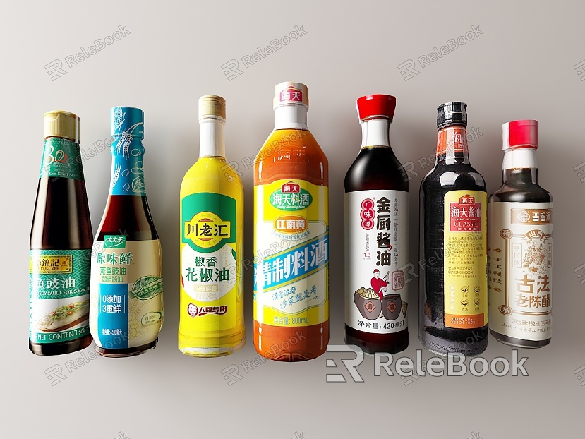 Seasoning combination seasoning bottle old soy sauce oyster sauce mature vinegar sesame oil seasoning kitchen supplies soy sauce sesame oil model