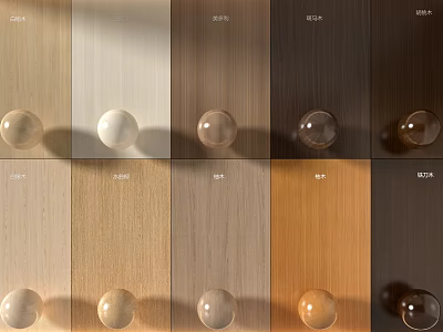 Modern Wall Paneling With Various Natural Wood Tones For Home Interior Decor 3d model