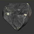 Dark Colored Natural Stone With Irregular Shape And White Specks Surface 3d model