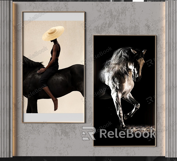 Modern Animal Hanging Picture Combination model