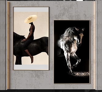 Modern Animal Hanging Picture Combination 3d model