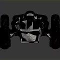 Sturdy Black Utility Vehicle Showcasing Large Tires And Heavy-Duty Mechanical Design