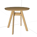 Round Table Negotiation Table Leisure Table 3d model