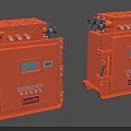 Orange BARDIC MA Certified Industrial Heavy Duty Control Box with Connectors and Interface