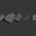 Natural Stone Rocks With Various Textures For Landscaping And Decorative Use 3d model