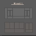 Minotli Casement Windows Featuring Various Structural Frame Designs And Styles 3d model
