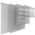 Modern venetian blinds combination 3d model