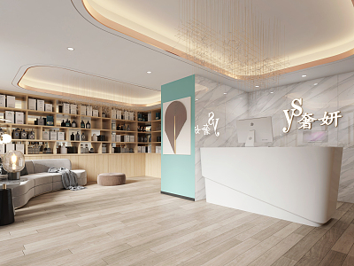 Modern Beauty Salon Hall Beauty Salon 3d model