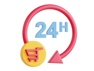 24-hour business sign shopping sign time sign pendant 3d model