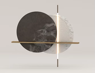 Bedroom Wall Decoration Light Luxury Pendant 3d model