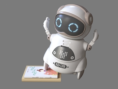 modern robot intelligent robot ornaments small robot 3d model