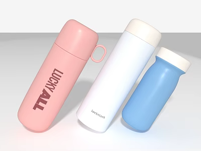 Color thermos cup 3d model Color thermos cup 3d model