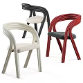 Modern Leisure Chairs With Curved Armrests And Upholstered Seats In Three Assorted Colors Design