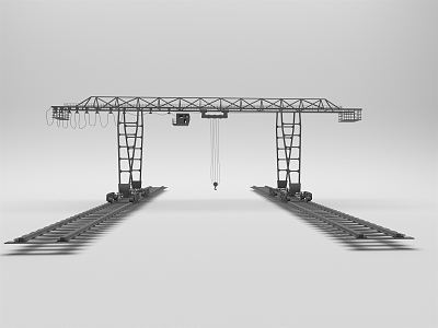 modern gantry crane 3d model