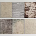 Various Square Rugs With Different Patterns And Color Options For Home Decor 3d model