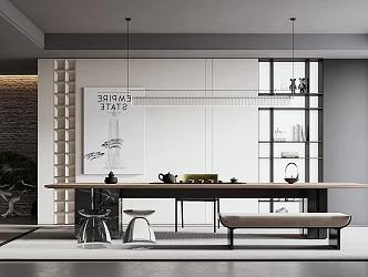 Modern Tea Room 3d model
