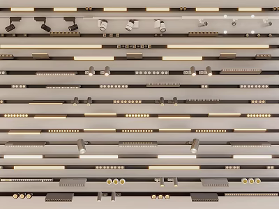 Various LED Downlights and Spotlights in Different Styles for Ceiling Lighting Installation 3d model