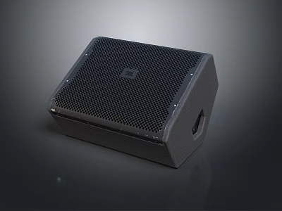 Professional Audio Speaker With Black Mesh Front Panel And High Performance Design 3d model
