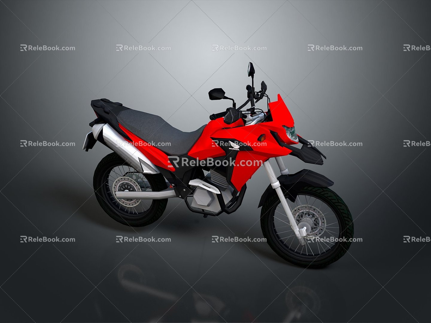 Motorcycle Two-wheeled Motorcycle Cross-country Motorcycle Road Race Motorcycle Motor Vehicle Transport 3d model