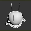 Industrial Robot Single Wheel Robot Double Wheel Robot Assistant Small Robot 3d model