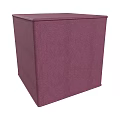 Purple Square Fabric Bar Stool with Modern Design for Home Kitchen Counter Use