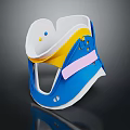 Multicolored Medical Cervical Collar Brace With Supportive Structure And Comfortable Padding