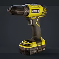 RYOBI Cordless Drill Power Tool With Rechargeable Battery And Charger