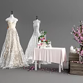 Modern Model Bridal Shop Model 3d model