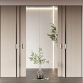 Modern sliding door 3d model