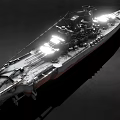 Battleship Yamatta Battleship Warship Dreadnought Class Destroyer Cruise Ship Frigate Ship Carrier Low Face Number Low Model Simple Model Movie Class Realistic 3d model