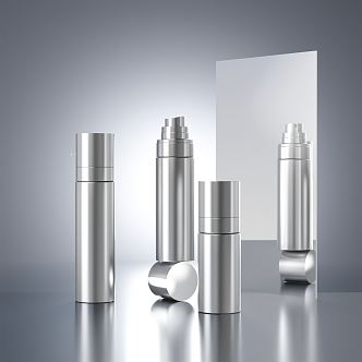 Modern cosmetic stainless steel 3d model