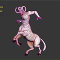 3D Mythical Creature Model Half Human Half Bull With Muscular Body And Dynamic Pose