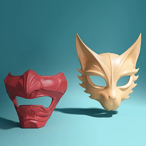 Modern Cartoon Toy Hand-made Doll Mask Black Myth Goku 3d model