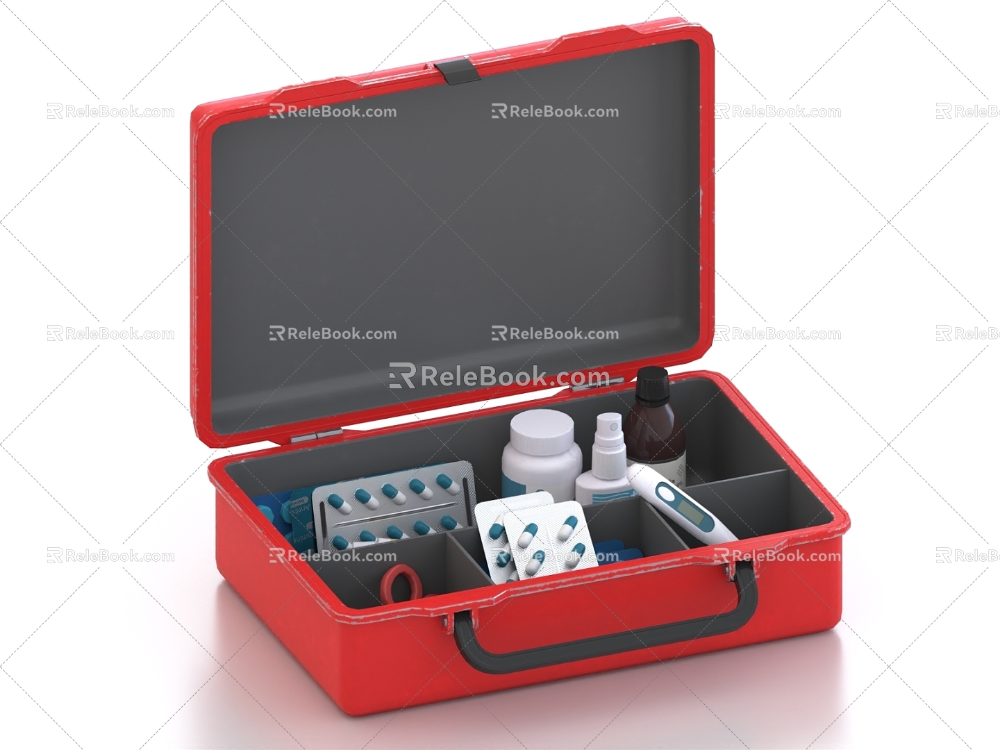 Medical kit Medicine kit First aid kit Medicines 3d model