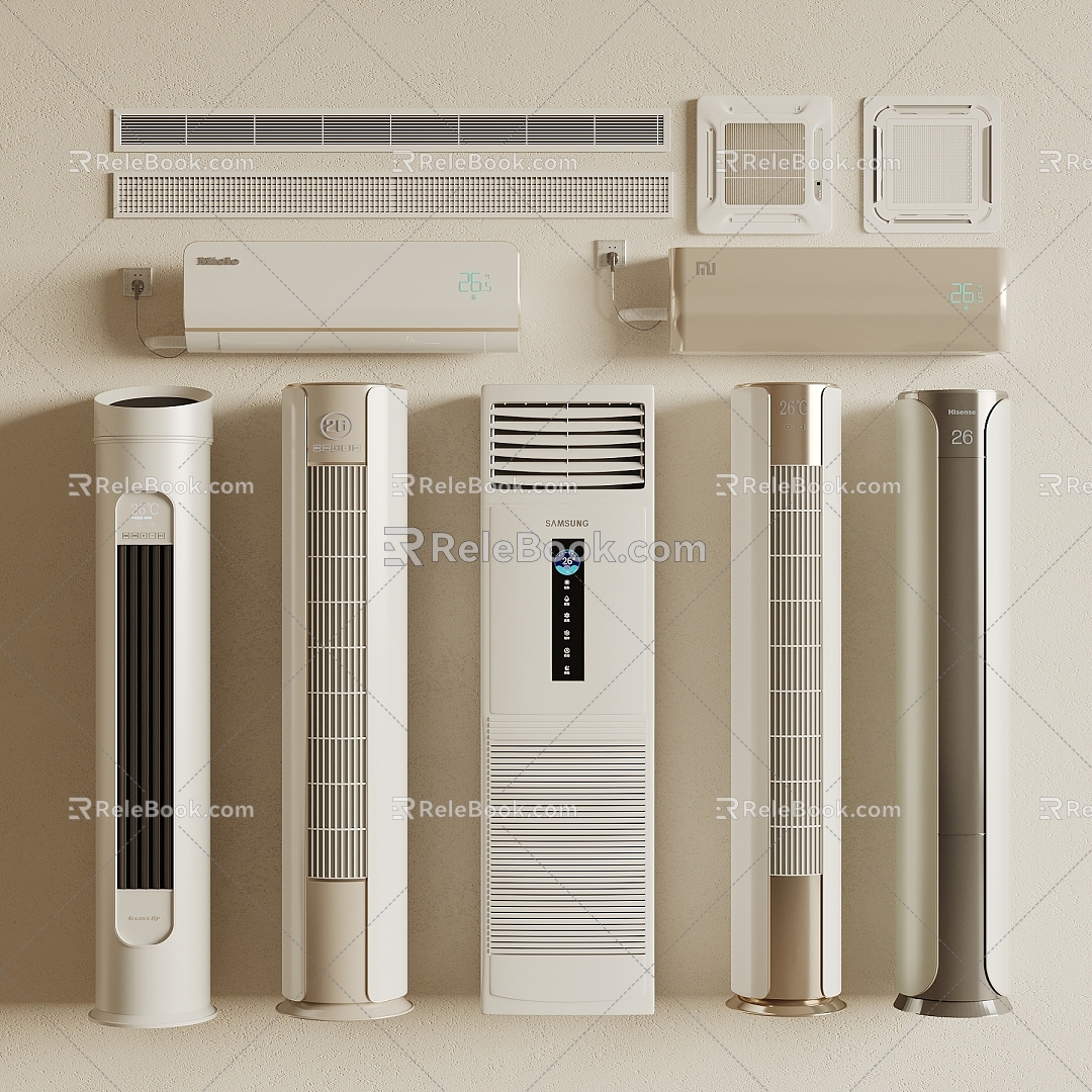 Air conditioning combined vertical air conditioning wall-mounted air conditioning air conditioning outlet central air conditioning 3d model