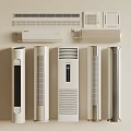 Various Modern Air Conditioners And Fans With Sleek Designs For Home Cooling