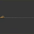 Two Decorative Swords With Gold Hilt Blue Blade And Simple Silver Blade Design