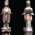 Cultural Relics and Antiques Burial Painted Lady Figurines 3d model