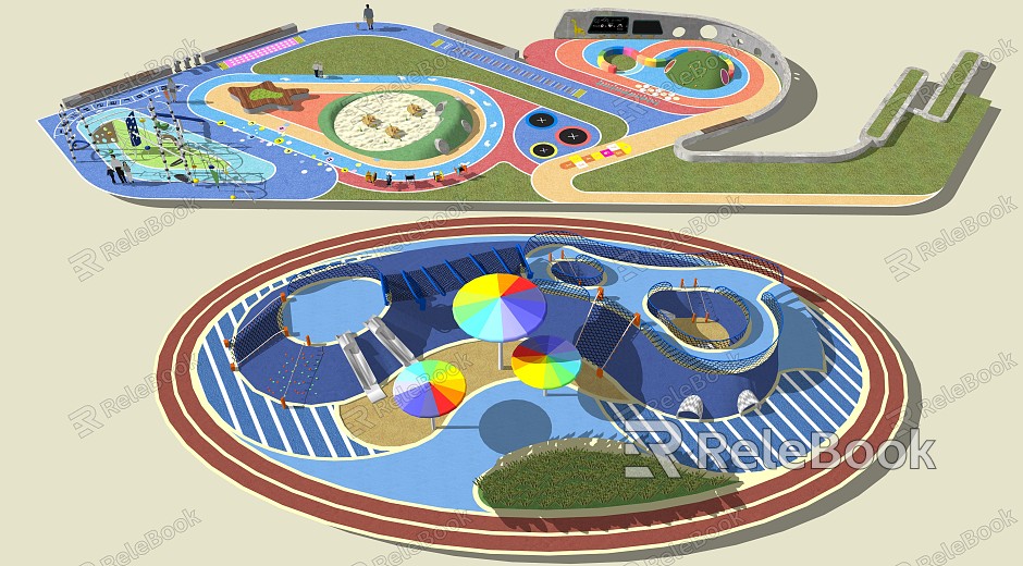 Modern Amusement Facilities Children's Amusement Facilities Activity Site model