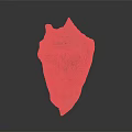Shiny Conch Shell With Orange Brown Patterns On Dark Reflective Surface