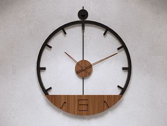 Modern clock wall clock 3d model