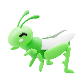 Modern Mantis Insect Cartoon Insect 3d model