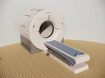 Advanced Siemens Definition CT Scanner Medical Equipment with Movable Scan Bed 3d model