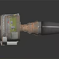 modern turbine aircraft engine turbofan aircraft turbine 3d model