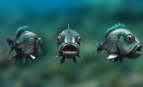 fish ugly fish 3d model