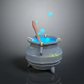 Modern Jar Medicine Jar Alchemy Furnace Container 3d model